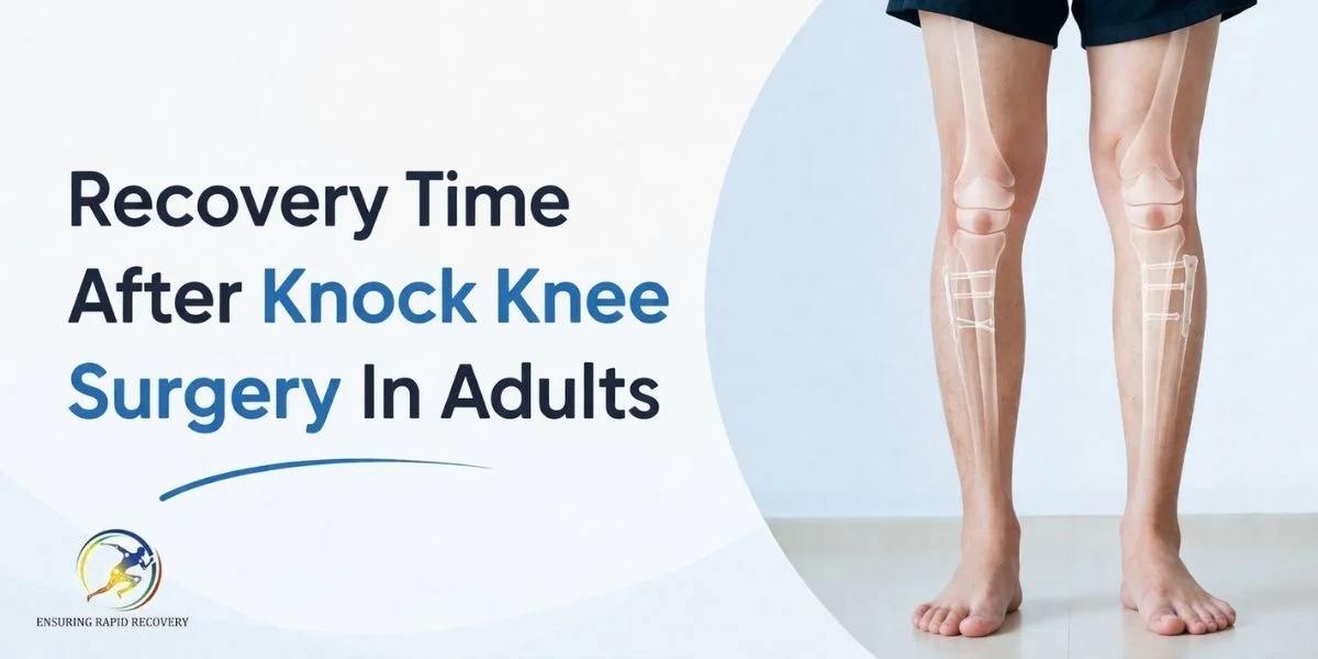 Knock knee surgery recovery time in adults showing walking progress and physiotherapy stages