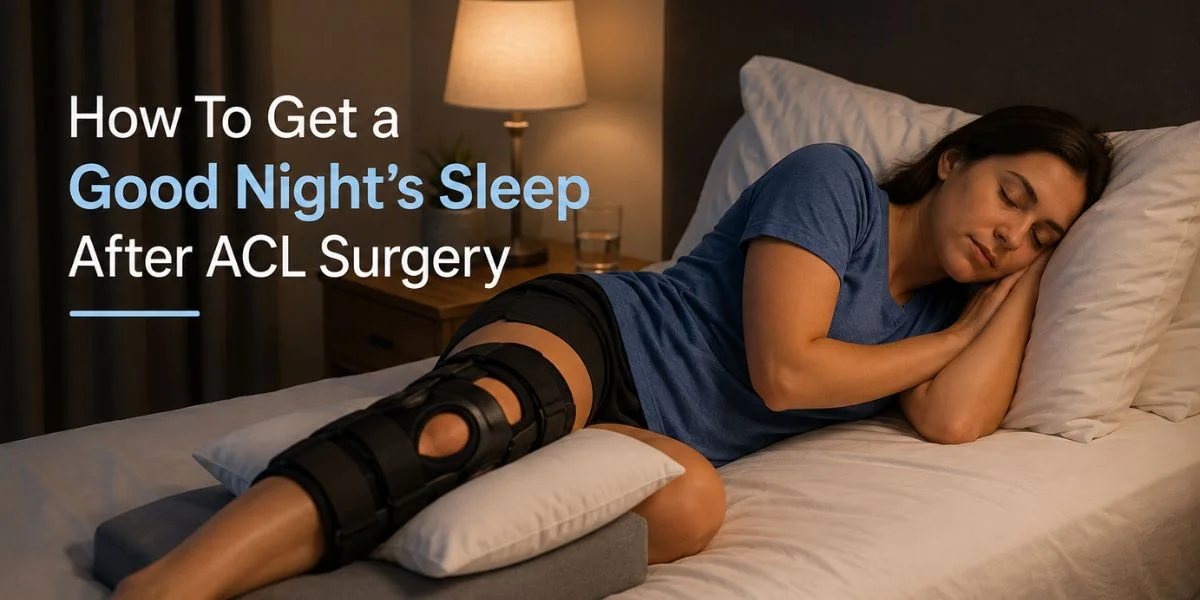 Best sleeping positions after ACL surgery with proper knee support